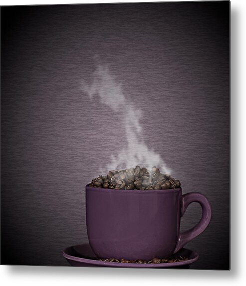 Art Metal Print featuring the photograph Hot Coffee by Gert Lavsen