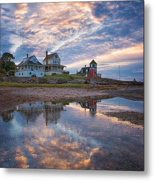 #boats Metal Print featuring the photograph Houses by the Cribstone by Darylann Leonard Photography