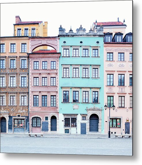 Apartment Metal Print featuring the photograph Houses On Old Town Market Place by Jorg Greuel