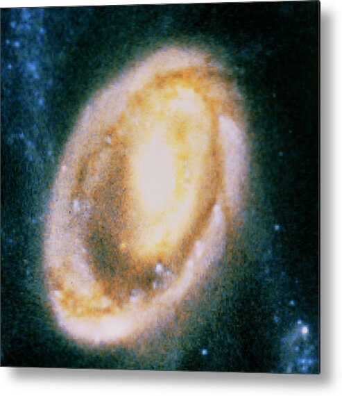 Cartwheel Galaxy Metal Print featuring the photograph Hst Image Of Core Of Cartwheel Galaxy by Nasa/esa/stsci/k.borne/science Photo Library