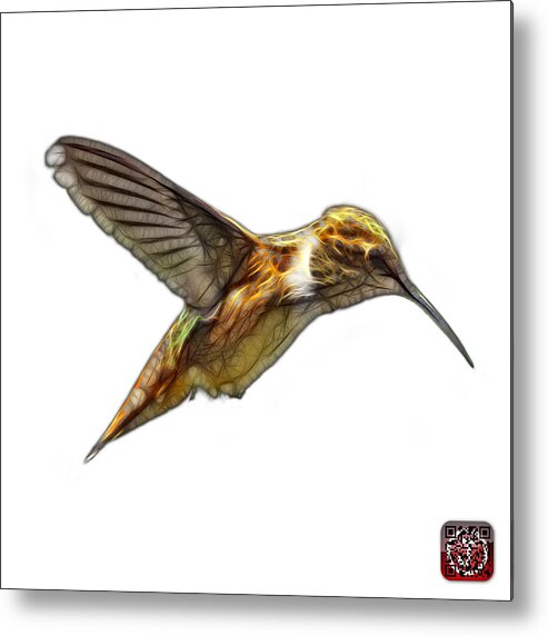 Hummingbird Metal Print featuring the digital art Hummingbird - 2054 F S by James Ahn