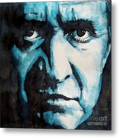 Johnny Cash Metal Print featuring the painting Hurt by Paul Lovering