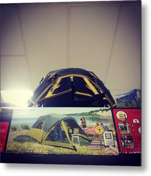  Metal Print featuring the photograph I Want This Demo Tent For My Barbie by Joy O