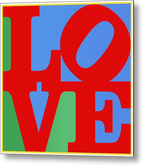 Wright Metal Print featuring the digital art Iconic Love by Paulette B Wright