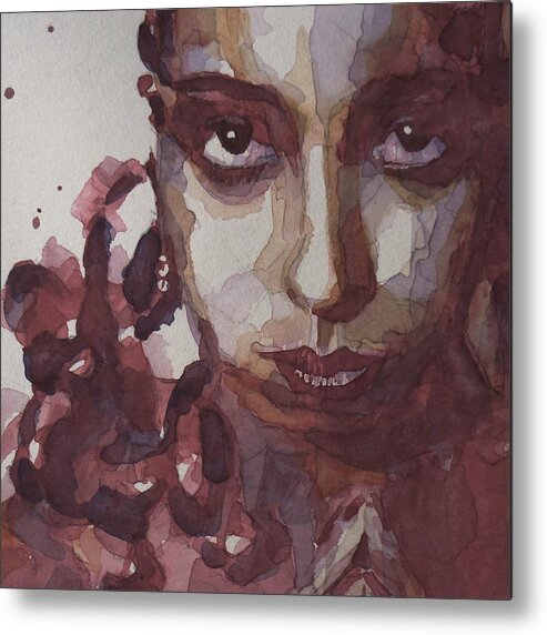 Josephine Baker Metal Print featuring the painting I'd Be Smiling If I Wasn't So Desperate by Paul Lovering