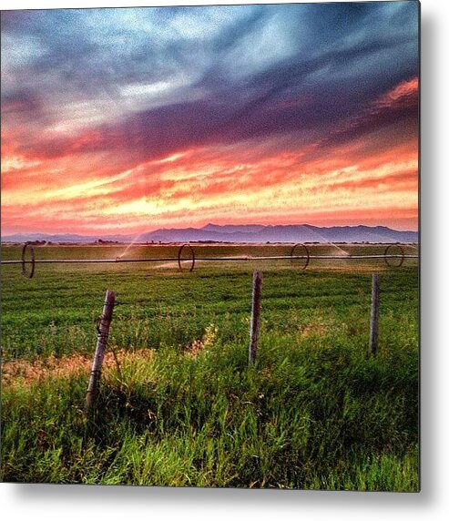 Sunsets Metal Print featuring the photograph #idaho #sunsets by Cody Haskell