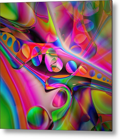 Steve Sperry Mighty Sight Studio Art Painted Virtually Abstractions Surrealism Fantasy Metal Print featuring the digital art Ima by Steve Sperry