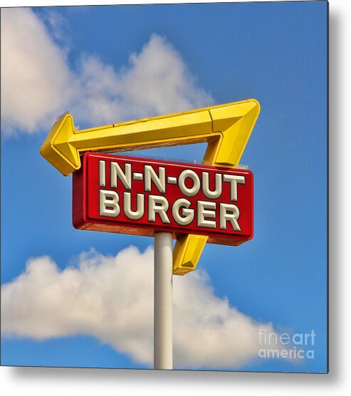 In N Out Metal Print featuring the photograph In N Out Burger 6946 by Jack Schultz