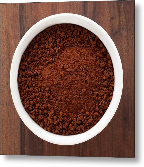 Wood Metal Print featuring the photograph Instant Coffee by Fotografiabasica
