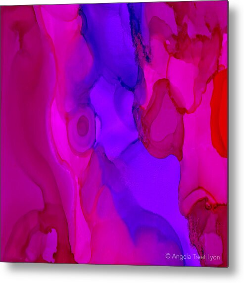 Tropical Metal Print featuring the painting Intimacy by Angela Treat Lyon