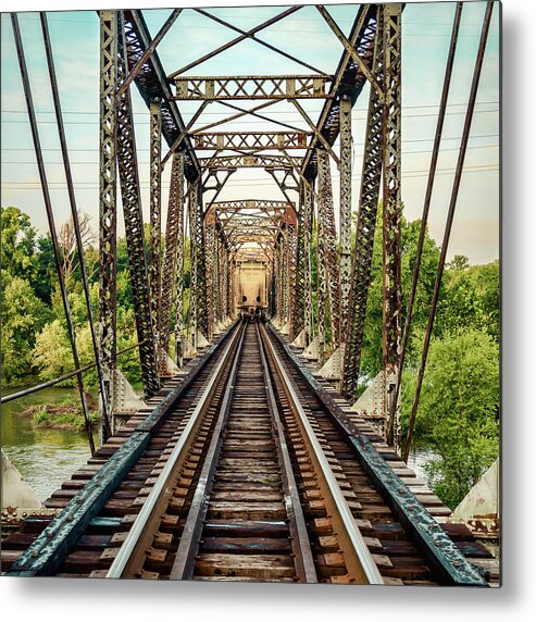 Richmond Metal Print featuring the photograph Iron Bridge by Sky Noir Photography By Bill Dickinson