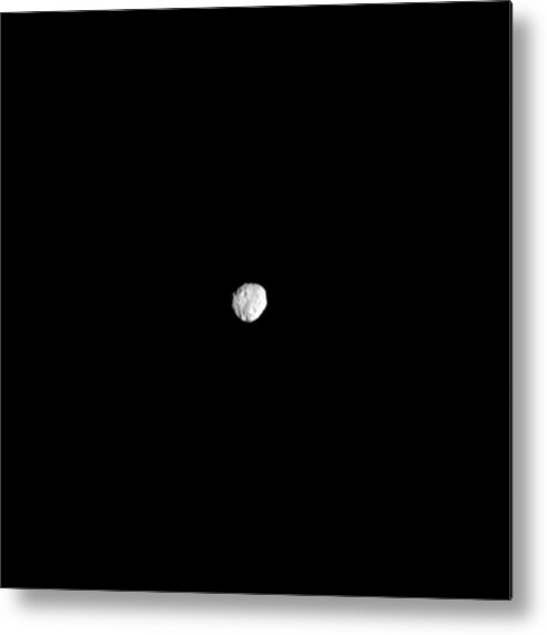 Nobody Metal Print featuring the photograph Janus From Space by Nasa/jpl-caltech/space Science Institute