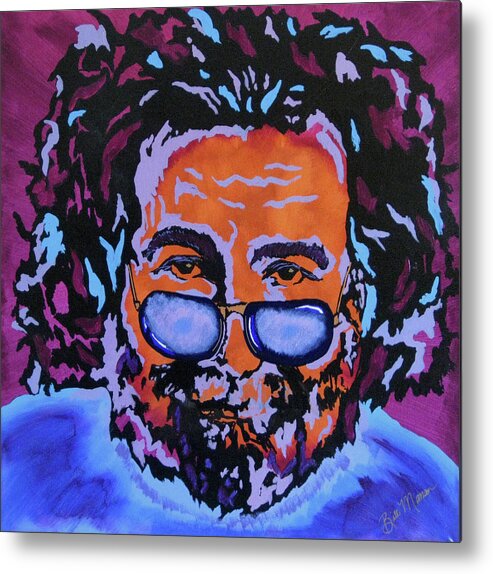 Jerry Garcia Paintings Metal Print featuring the painting Jerry Garcia-It's A Me Thing by Bill Manson