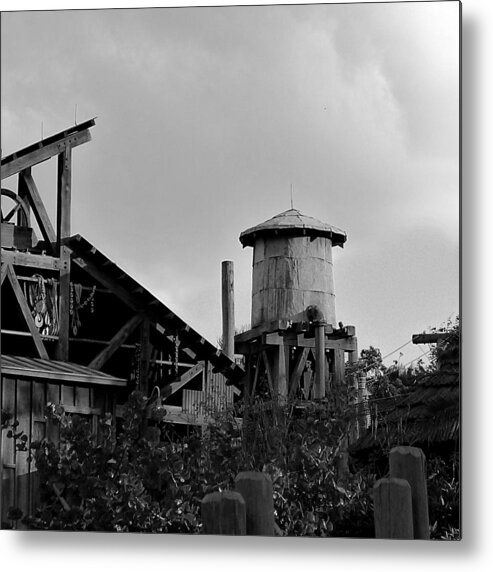 Jungle Metal Print featuring the photograph Jungle Water Tower by Richard Reeve