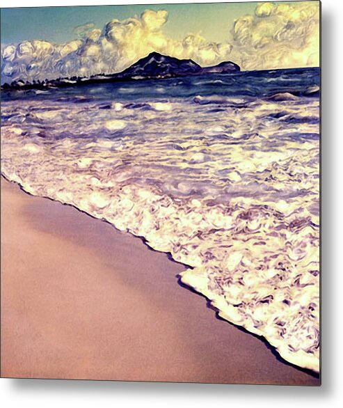 Beach Metal Print featuring the photograph Kailua Beach 2 by Paul Cutright