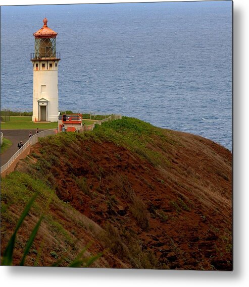 Hawaii Metal Print featuring the photograph Kilauea Lighthouse by Caroline Stella