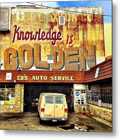 Yellowmonday Metal Print featuring the photograph Knowledge Is Golden by Julie Gebhardt