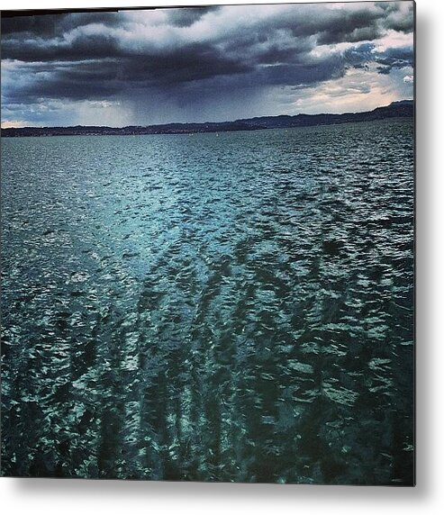 Life Metal Print featuring the photograph #lake #garda #landscape #effect #trip by Gianluca Palombi