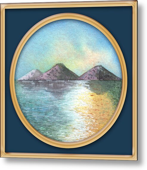 Lakes Metal Print featuring the painting Lakeview by Deborah Runham
