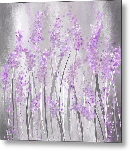 Lavender Metal Print featuring the painting Lavender Art by Lourry Legarde