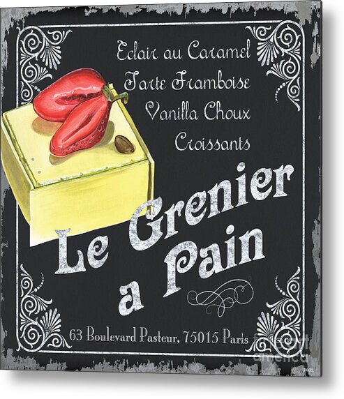 Pastry Metal Print featuring the painting Le Grenier a Pain by Debbie DeWitt