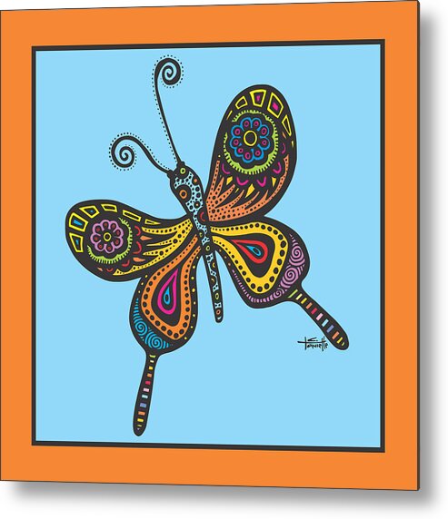 Butterfly Metal Print featuring the digital art Learning to Fly by Tanielle Childers