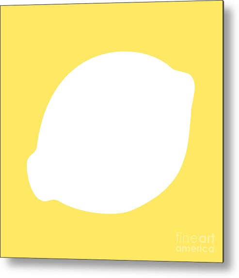 Lemon Metal Print featuring the digital art Lemon by Jackie Farnsworth