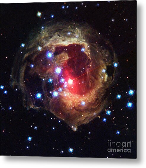 Astrophysical Metal Print featuring the photograph Light Echoes Around V838 Monocerotis by Science Source