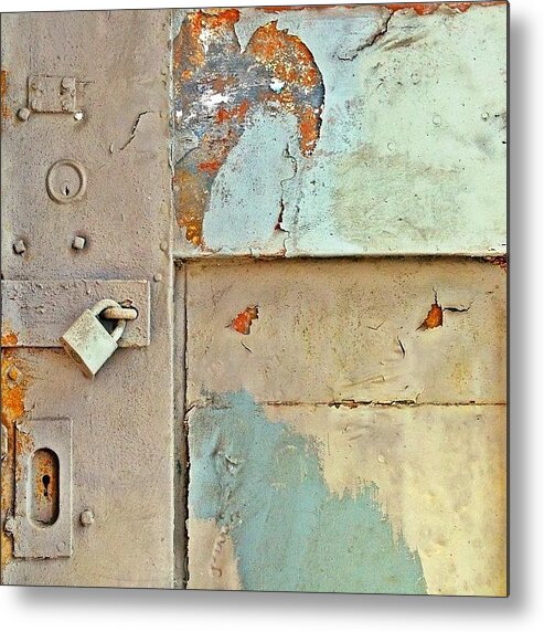 Doorsondoors Metal Print featuring the photograph Lock by Julie Gebhardt
