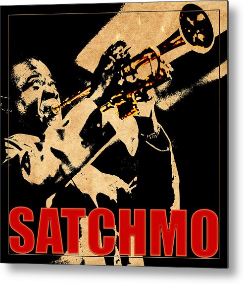 Louis Armstrong Metal Print featuring the photograph Louis Armstrong by Andrew Fare