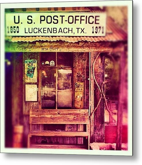 Luckenbach Metal Print featuring the photograph Luckenbach by Jill Battaglia