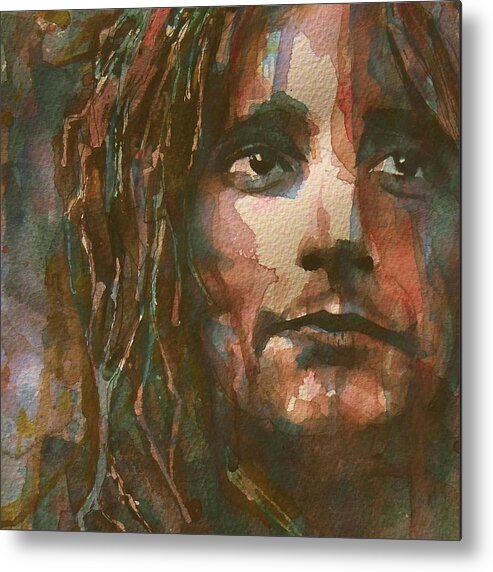 Rod Stewart Metal Print featuring the painting Maggie May by Paul Lovering