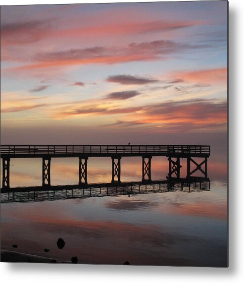 Pier Metal Print featuring the photograph Marbled Pier by Suzy Piatt