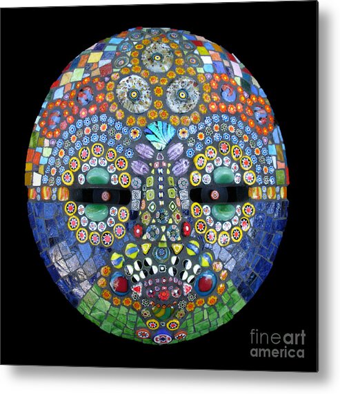 Mosaic Mask Metal Print featuring the photograph Marge by Valerie Fuqua