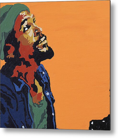 Marvin Gaye Metal Print featuring the photograph Marvin Gaye by Rachel Natalie Rawlins