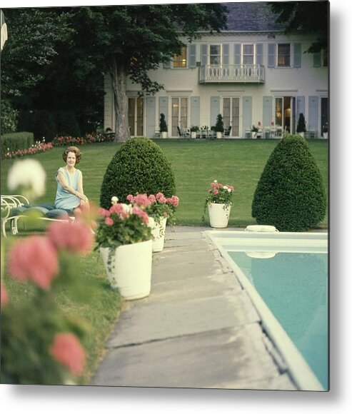 Philanthropy Metal Print featuring the photograph Mary Woodard Lasker At Home by Horst P. Horst