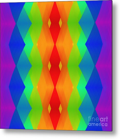 Andee Design Abstract Metal Print featuring the digital art Meet Me In The Middle by Andee Design