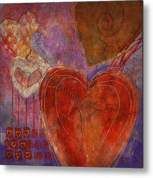 Heart Metal Print featuring the digital art Mending A Broken Heart by Arline Wagner