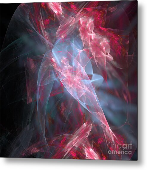 Abstract Metal Print featuring the digital art Mercy and Truth have met together Righteousness and Peace have kissed by Margie Chapman