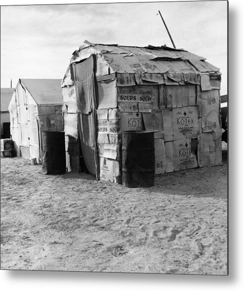 1938 Metal Print featuring the photograph Migrant Farmer Camp, 1938 by Granger