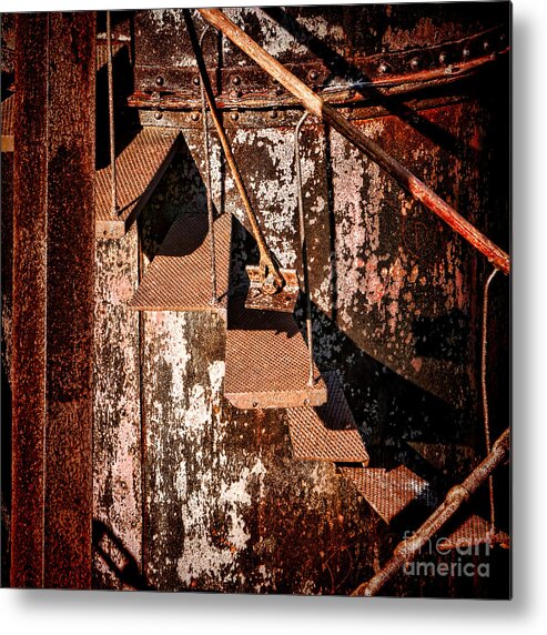 Rusty Metal Print featuring the photograph Mind the Gap by Olivier Le Queinec