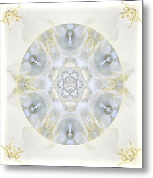 Mandala Metal Print featuring the digital art Monoi by Alicia Kent