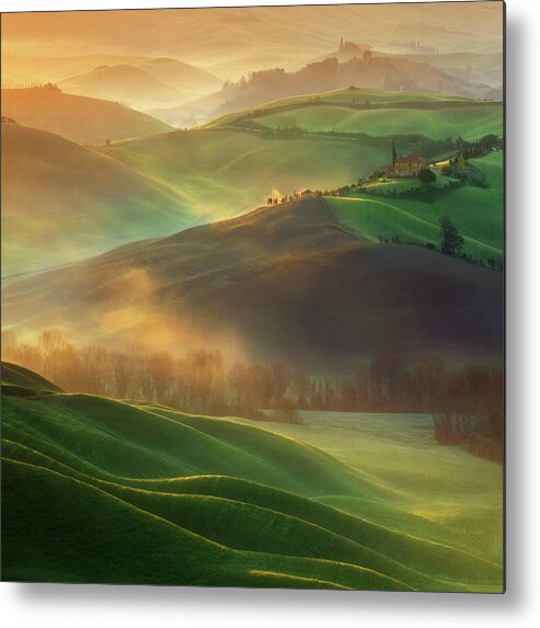 Landscape Metal Print featuring the photograph Morning Dreams by Krzysztof Browko
