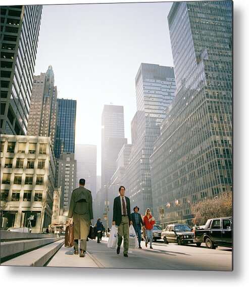 New York Metal Print featuring the photograph Morning In Manhattan by Shaun Higson