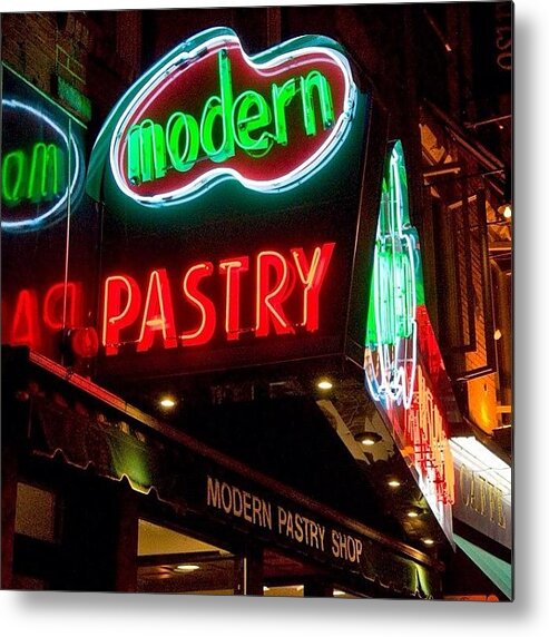 Visitma Metal Print featuring the photograph Moron A Series Of Neon Signs Around by Joann Vitali