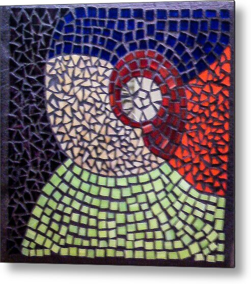 Mosaique Metal Print featuring the glass art Mosaic by Tania BS