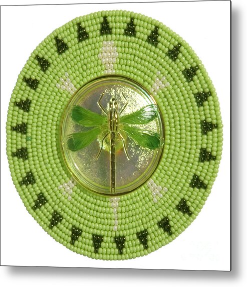 Dragonfly Metal Print featuring the digital art Medallion by Douglas Limon