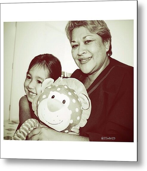 Latinkids Metal Print featuring the photograph My Mom Has Such A Great Smile by Adri Ramirez