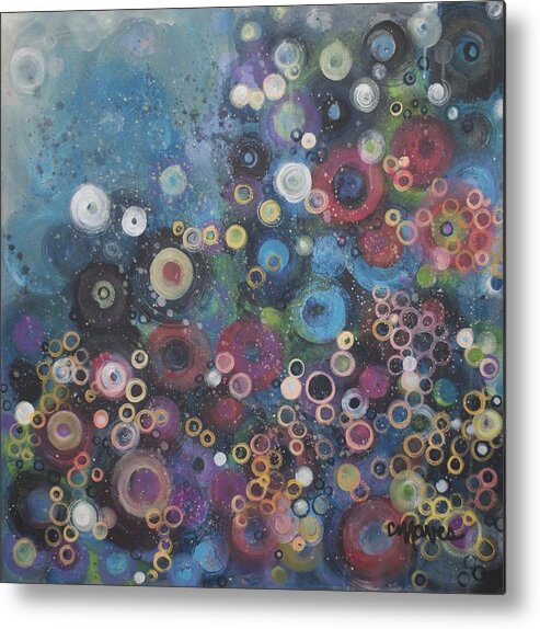 Love Metal Print featuring the painting My Most Favorite Circles by Laurie Maves ART