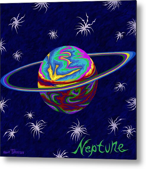 Neptune Metal Print featuring the painting Neptune SS by Robert SORENSEN